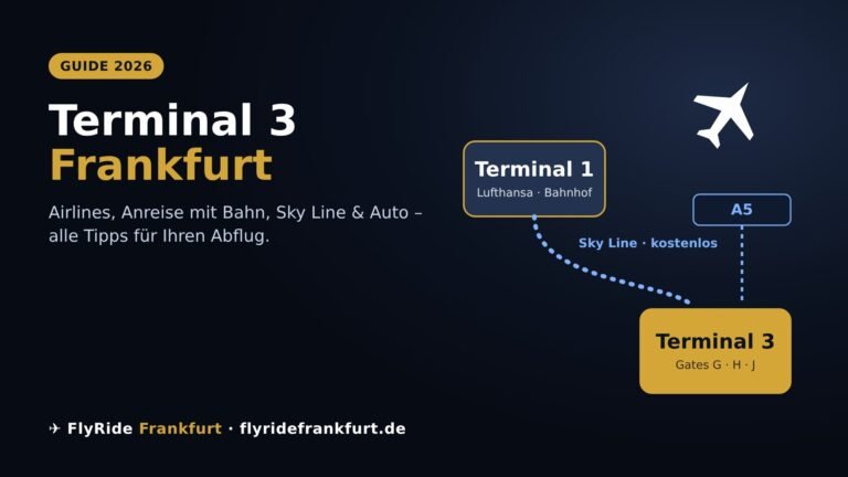 Terminal 3 Frankfurt – Anreise mit Sky Line, Bahn und Auto