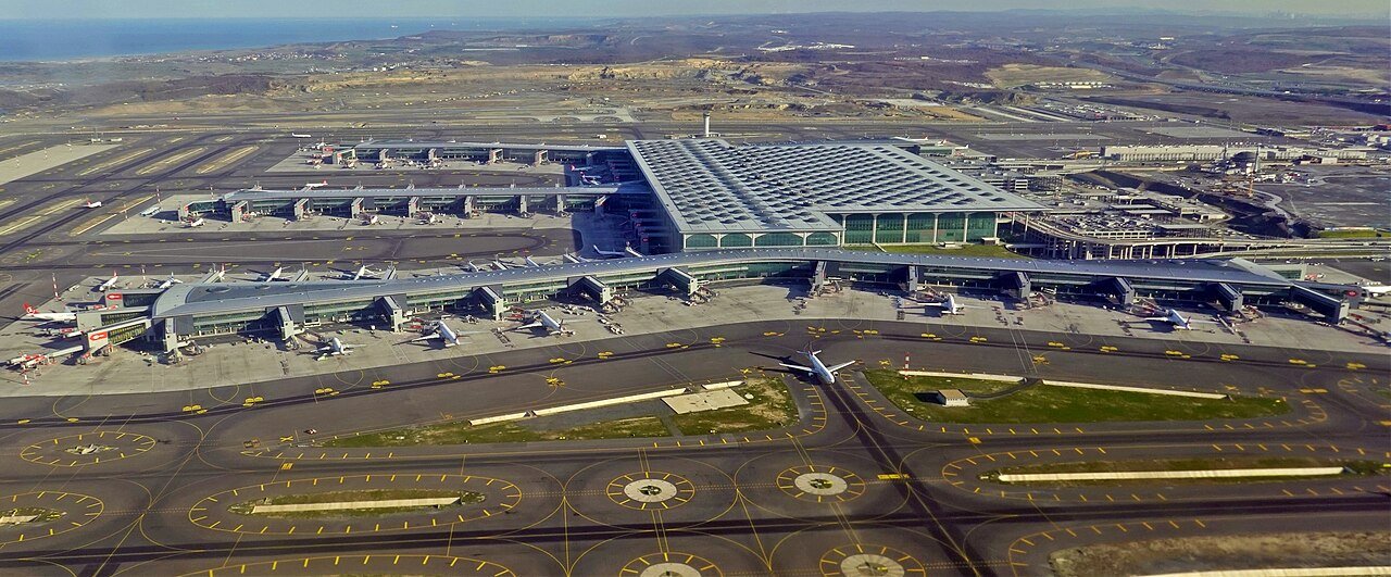 Inside Istanbul Airport's terminal building